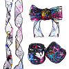 2 Rolls 2 Styles Halloween Theme Polyester Ribbons OCOR-TA0002-20-1