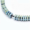 Electroplate Non-magnetic Synthetic Hematite Beads Strands G-L489-D06-2
