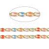 Brass Enamel Curb Chains CHC-C003-13G-13-2