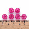 Transparent Crackle Acrylic Beads MACR-S373-66C-N17-5