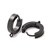304 Stainless Steel Huggie Hoop Earrings Findings Ion Plating(IP) STAS-I167-01A-EB-2