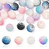 50Pcs 5 Colors Imitation Pearl Acrylic Beads OACR-FS0001-04-2