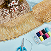 Paillette Tassel Polyester Ribbon Trim OCOR-WH0078-145C-5