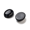 Natural Dyed & Heated Black Agate Cabochons G-G145-01A-31-2