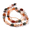 Natural Rutilated Quartz Beads Strands G-G018-06-2