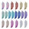 40Pcs 10 Colors 201 Stainless Steel Filigree Pendants STAS-TA0001-92-2