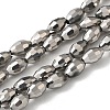 Electroplate Glass Beads Strands EGLA-J013-4x6mm-F50-1