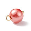 Glass Pearl Pendants PALLOY-JF01880-04-4