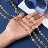 2M Brass Enamel Flower Link Chains CHC-SZ0001-35-5