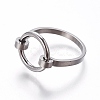 Tarnish Resistant 304 Stainless Steel Finger Rings RJEW-E158-08P-2