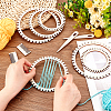 Gear Shape Wooden Cicular Weaving Loom Sets WOOD-WH0029-09-3