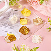 20Pcs 5 Style Silk Artificial Rose Flower Pendant PALLOY-TA00175-6