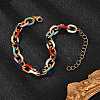 304 Stainless Steel Cable Chains Bracelets BJEW-P351-03G-2