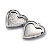 304 Stainless Steel Locket Pendants STAS-S171-13P-04-2