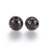 Brass Enamel Beads KK-L179-07B-2