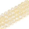 Transparent Crackle Glass Beads Strands GLAA-N053-10mm-10-1