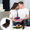 Wooden Jewelry Cufflinks Storage Magnetic Gift Case CON-WH0095-78B-7
