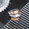 304 Stainless Steel Wide Finger Ring for Unisex RJEW-Z076-03P-04-2