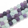 Natural Fluorite Beads Strands G-T106-180-1