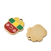 Christmas 304 Stainless Steel Enamel Pendants STAS-Z093-08O-G-2