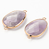Natural Amethyst Links X-G-R464-003C-2