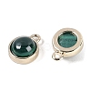 Natural Malachite Pendants G-K372-03G-10-2