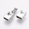 Tarnish Resistant 304 Stainless Steel Fold Over Clasps STAS-E144-148P-3