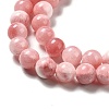 Natural Green Jade Beads Strands G-G757-04-6mm-4