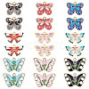 36Pcs 9 Style Alloy Enamel Pendants ENAM-SC0002-89-1