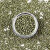 11/0 Grade A Baking Paint Glass Seed Beads SEED-S030-1037-3