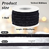 25 Yards Single Face Crushed Velvet Ribbon OCOR-WH0085-32B-2