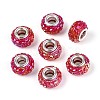 Opaque Resin European Beads RESI-T057-29H-1