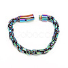 304 Stainless Steel Rope Chain Bracelets for Men Women FS-WG363AE-05-2