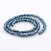 Full Rainbow Plated Glass Faceted(32 Facets) Round Spacer Beads Strands GLAA-A027-3mm-FR01-2