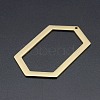 201 Stainless Steel Open Back Bezel Big Pendants STAS-R111-LA191-2