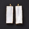 Natural Selenite Big Pendants G-P496-06-5