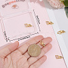 6 Sets Brass Micro Pave Clear Cubic Zirconia Fold Over Clasps KK-BBC0005-70-3