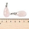 Natural Rose Quartz Pendants G-L614-D03-P02-3