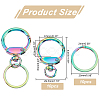 10Pcs Zinc Alloy Swivel Clasps FIND-PH0009-03-2