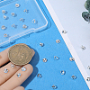 30Pcs Brass Ear Nuts KK-BBC0019-92S-3