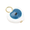 Natural Freshwater Shell Blue Evil Eye Charms PALLOY-JF04548-02-3
