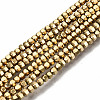Electroplate Non-magnetic Synthetic Hematite Beads Strands G-T114-46G-1