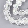 Handmade Foil Glass Beads Strands FOIL-Q002-06E-3