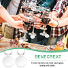 24Pcs Mirror Surface Acrylic Wine Glass Charms AJEW-BC00009-6