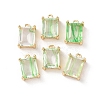 Brass Glass Charms KK-Z141-12G-2