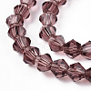 Bicone Glass Beads Strands EGLA-P016-4mm-03-3