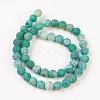 Natural Weathered Agate Beads Strands G-G589-8mm-08-4