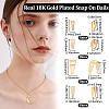 200Pcs 4 Styles Brass & 201 Stainless Steel Snap on Bails KK-BBC0008-11-2