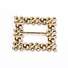 Square Alloy Buckles JEWB-WH0014-10A-2