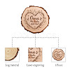 Carved Wood Round Sheets AJEW-WH0362-005-3